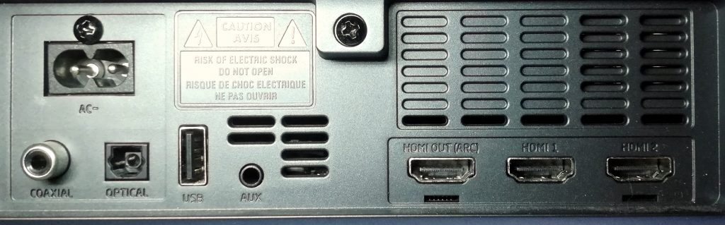 Sharp HT-SBW460 3.1 connessioni