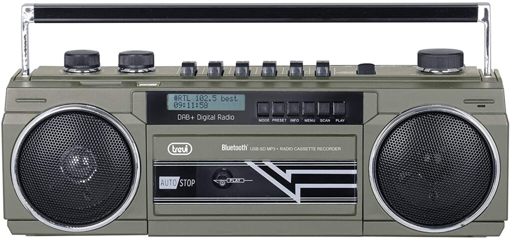 auna RQ-132USB Riproduttore Di Cassette Portatile Registratore Vocale  Microfono USB Con USB