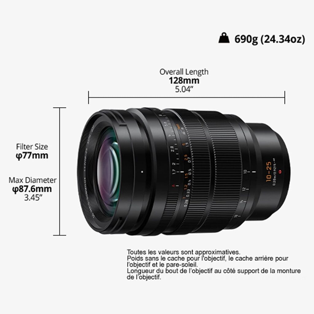 Caratteristiche tecniche del Panasonic Lumix H-X1025