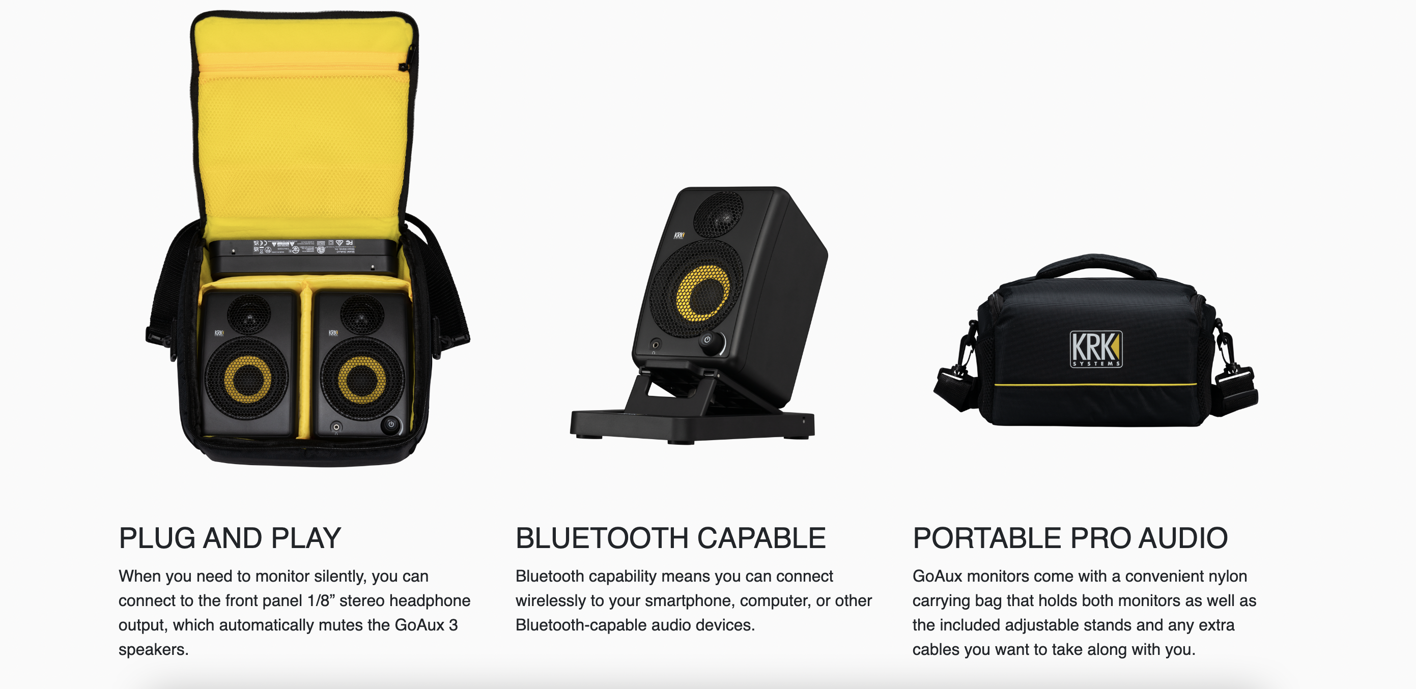 I primi monitor Bluetooth di KRK