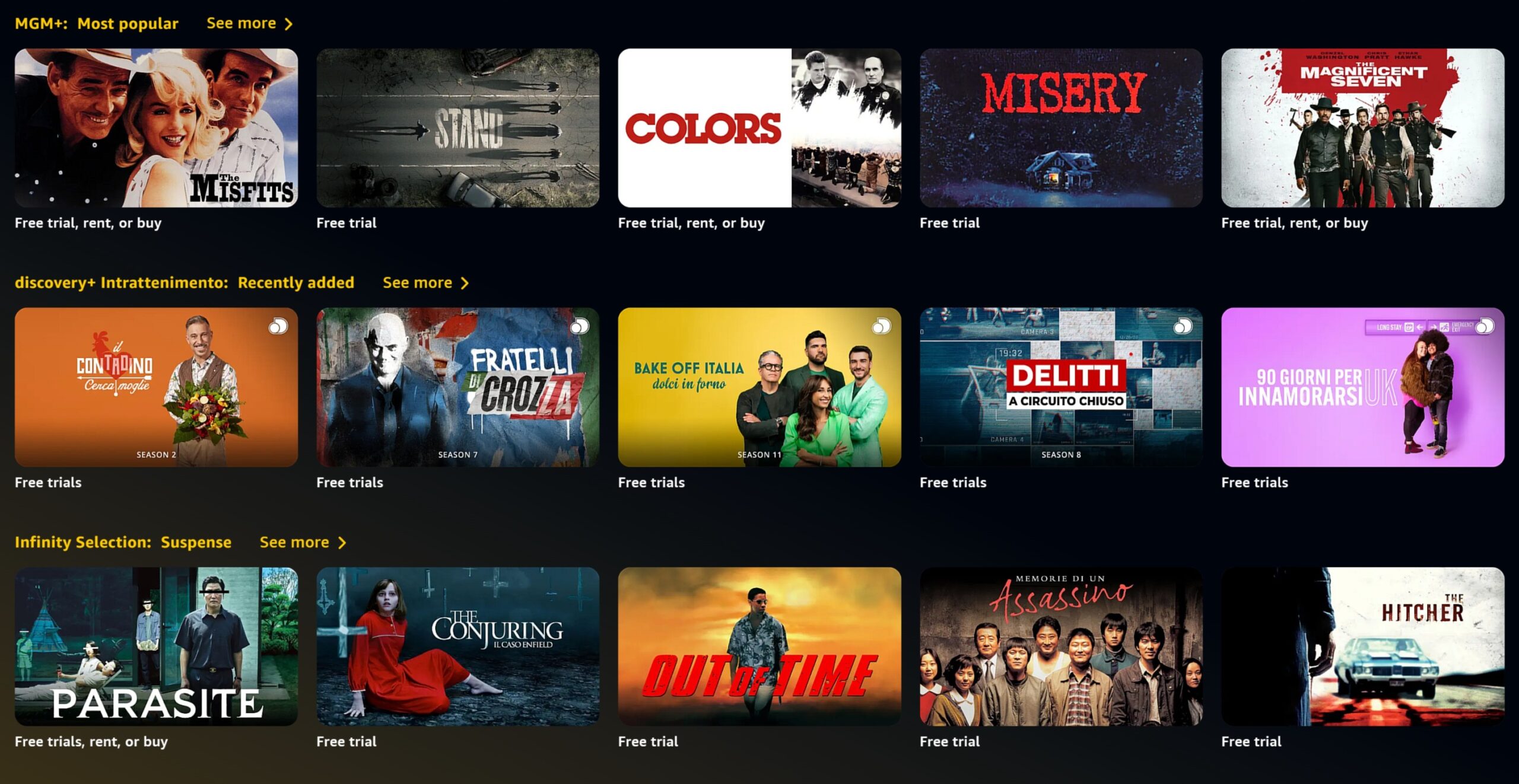 prime video pubblicità