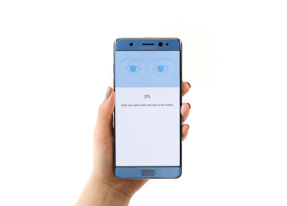 Galaxy Note 7 scansione iride