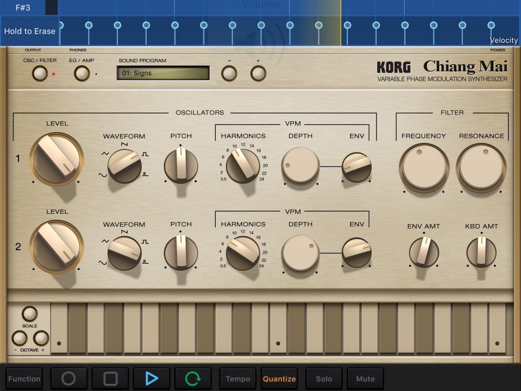 Korg Gadget App iOs 3